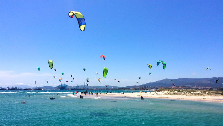 Kitesurfing in Tarifa, Spain, Europe